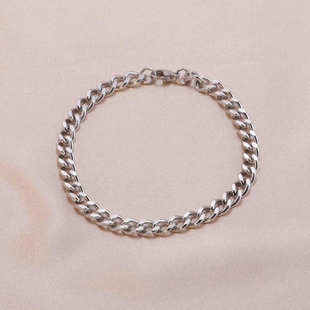 Collier chaîne cubaine épaisse, plaqué or