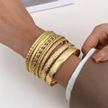 Set de 10 bracelets vagues, style bohème