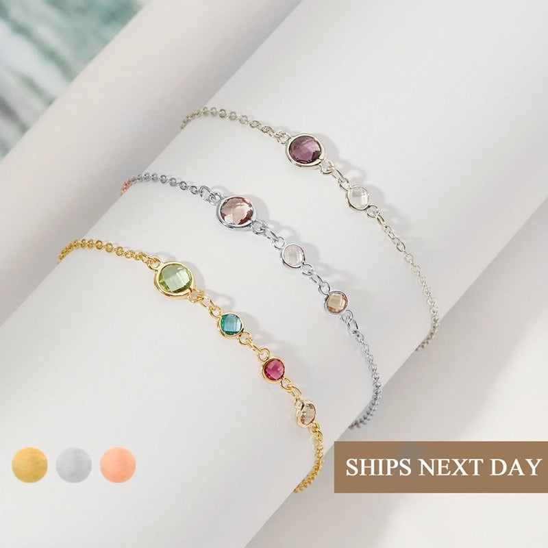Bracelet pierre de naissance, cristaux