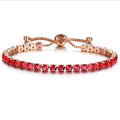 Bracelet chaîne tennis zircon 4mm, doré/argenté