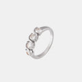 Bague style élégant intemporel, acier inoxydable