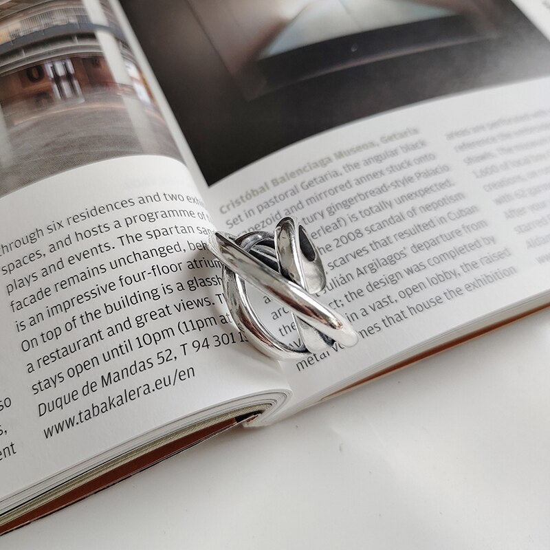 Bague artisanale multi-brins, argent thaïlandais 925
