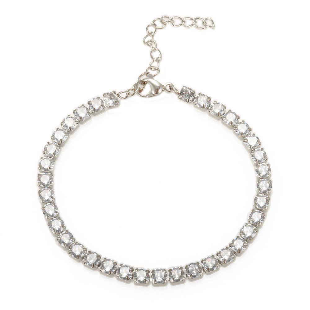 Bracelet tennis zircon intégral