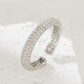 Bague de mariage ouverte, plaquée or