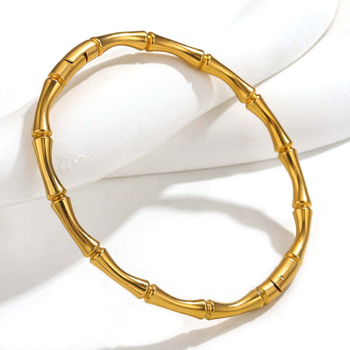 Bracelet bambou, acier titane