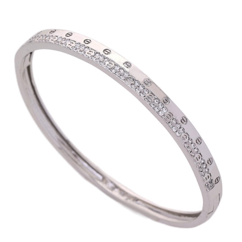 Bracelet zircon serti