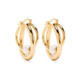 Boucles d'oreilles rétro géométriques irrégulières, style européen