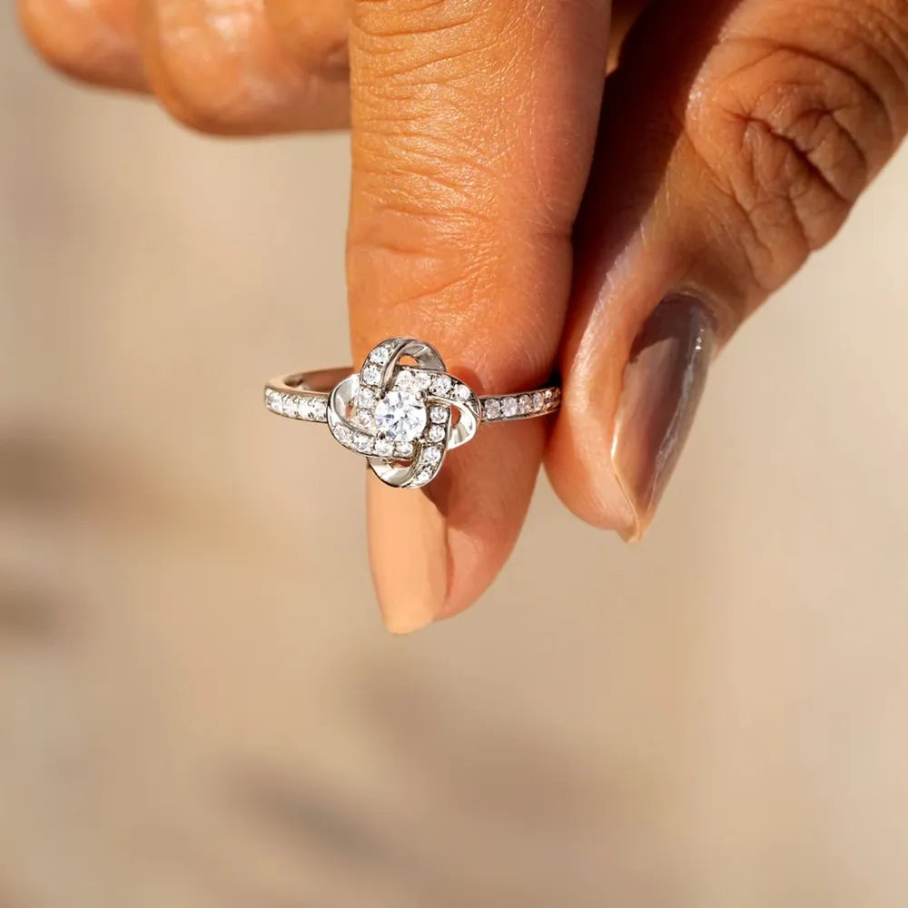 Bague zircon serti fine, argent 925