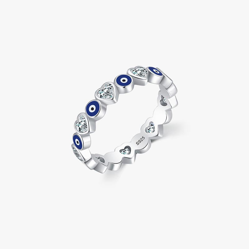 Bague cœur zircon, argent 925