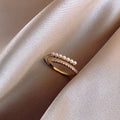 Bague perle baroque, style coréen