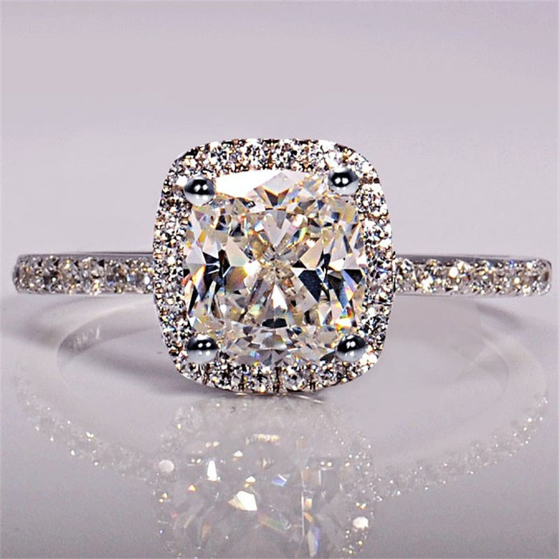 Bague de fiançailles zircon