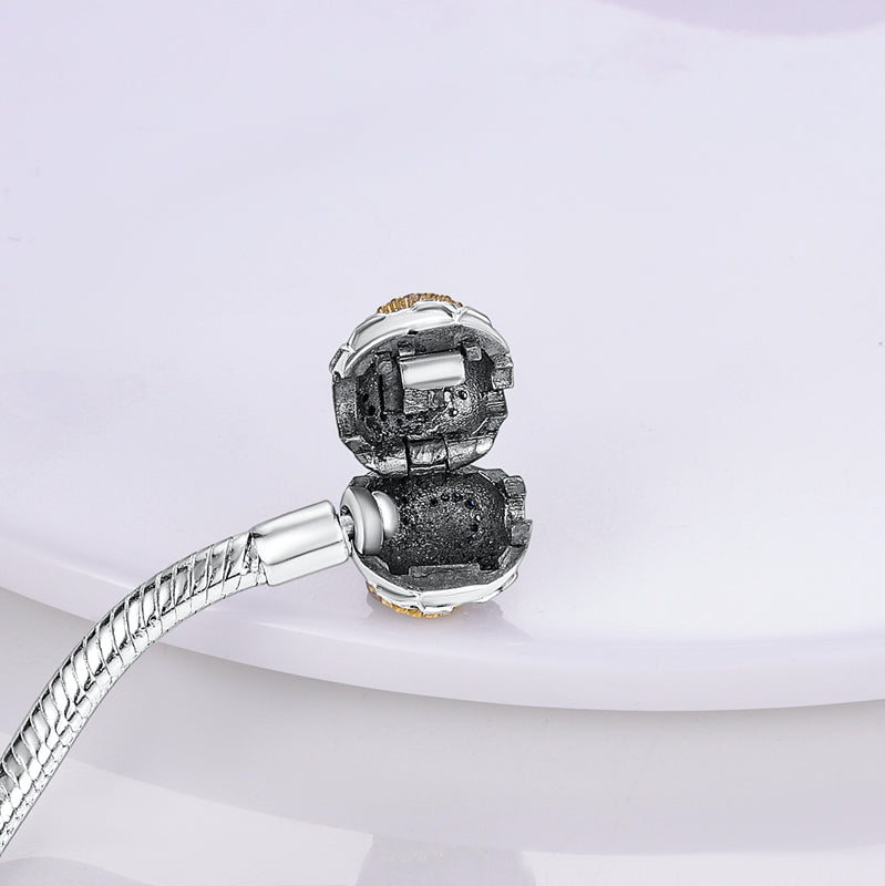 Bracelet artisanal perles, argent 925
