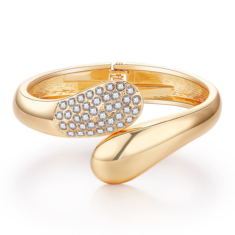 Bracelet manchette brut, alliage