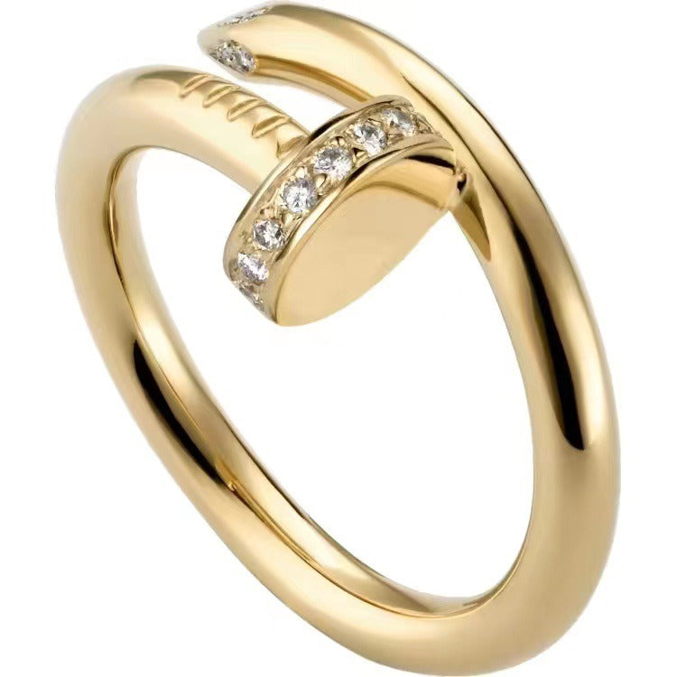 Bague minimaliste, style punk
