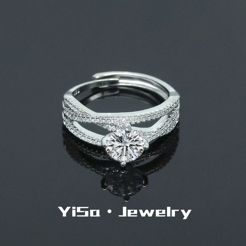 Bague cœur éternel zircon