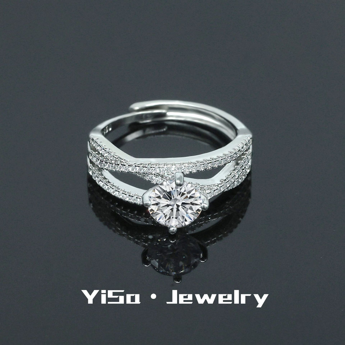 Bague cœur éternel zircon