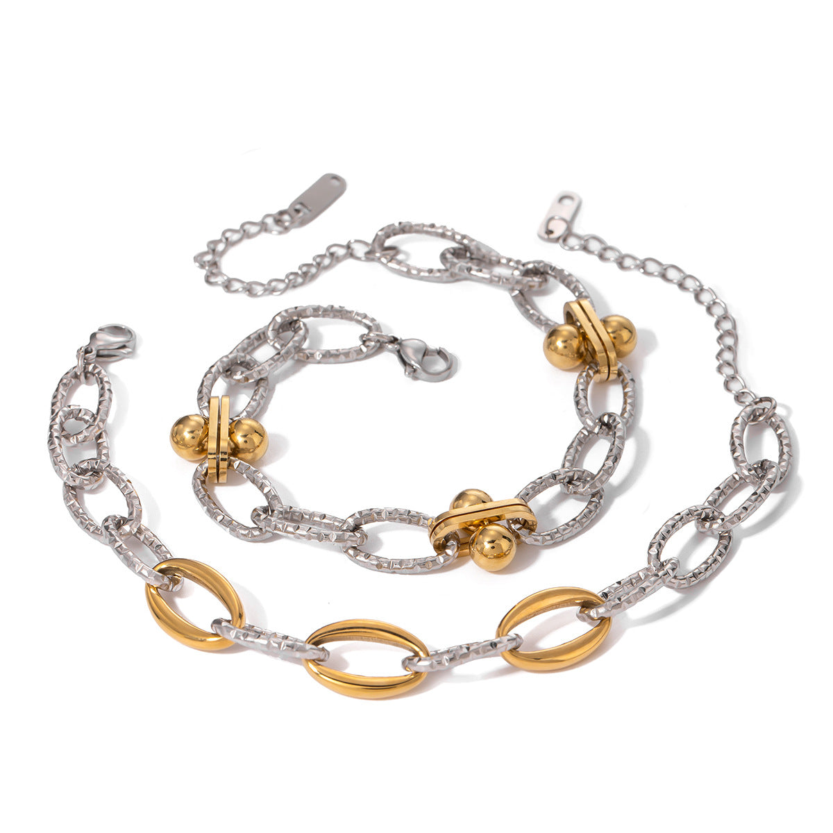 Bracelet plaqué or 18 carats, acier inoxydable