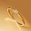 Bracelet zircon serti, style hip-hop