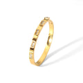 Bracelet géométrique zircon, acier titane