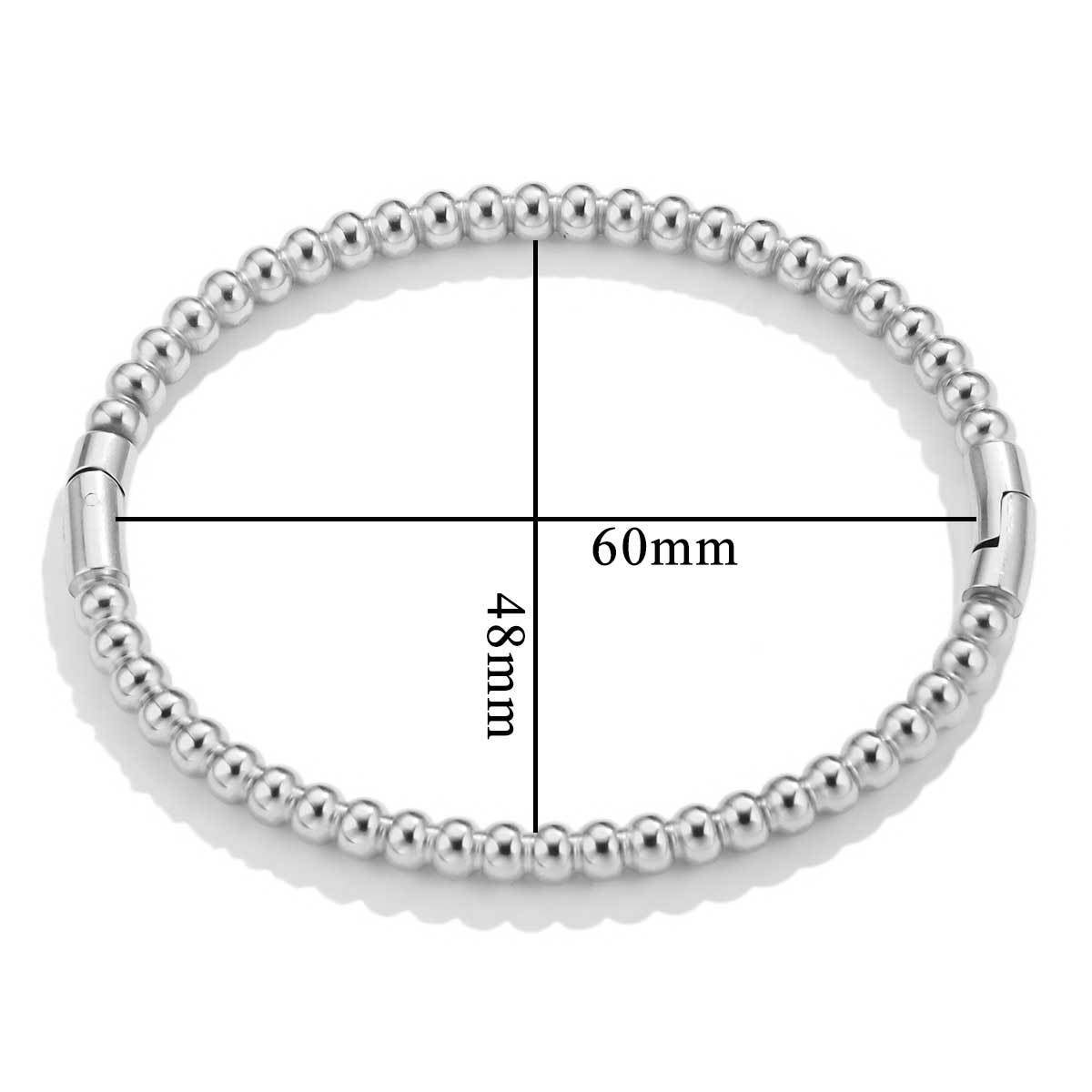 Bracelet bambou, acier titane