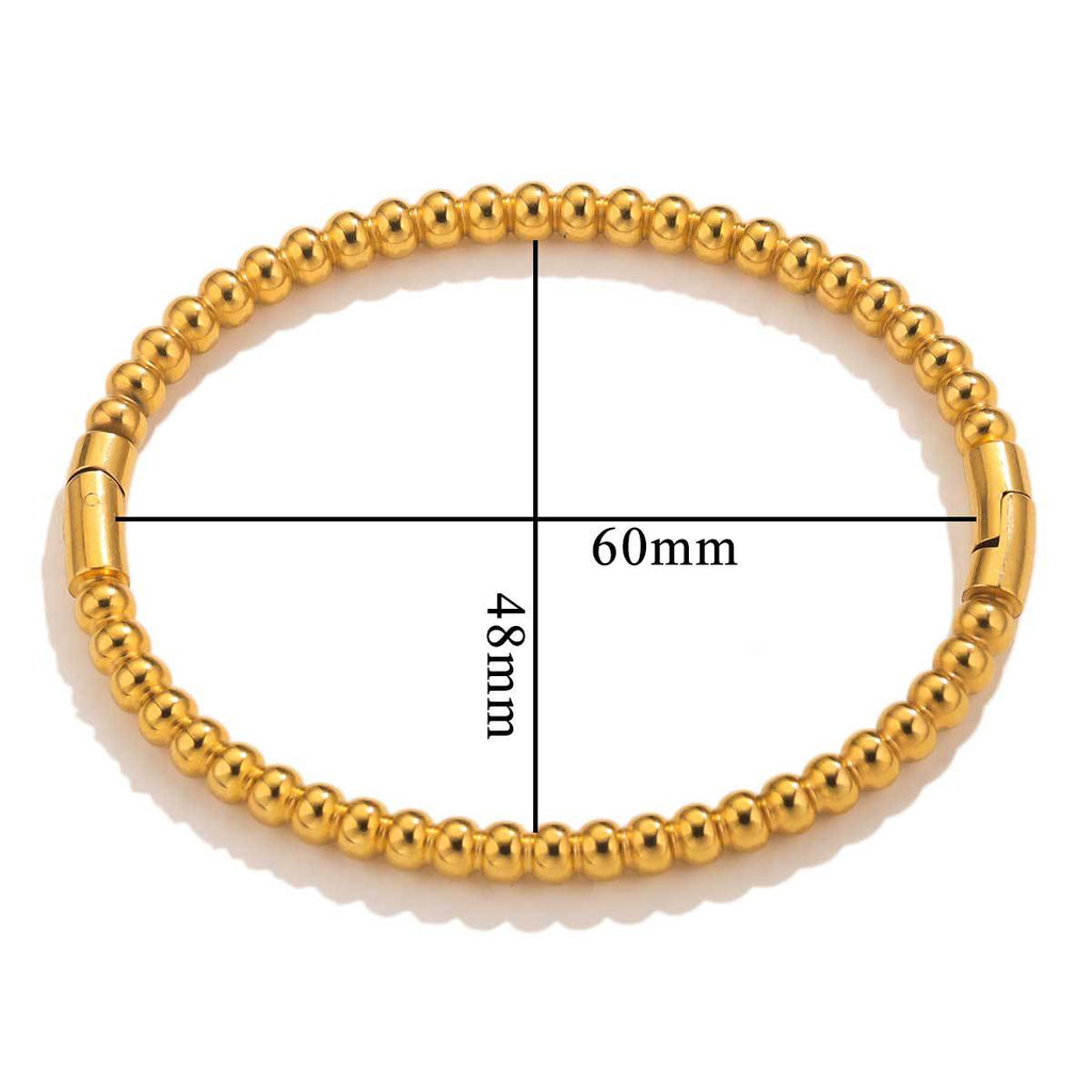 Bracelet bambou, acier titane