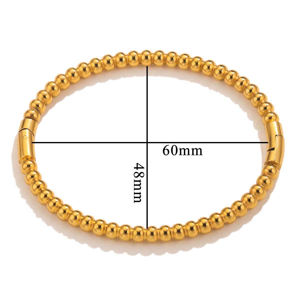 Bracelet bambou, acier titane