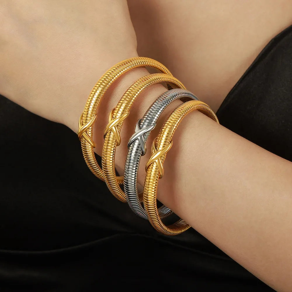 Bracelet ressort, acier titane