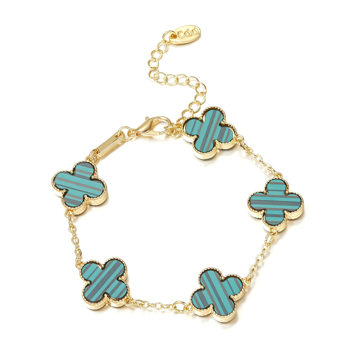Bracelet trèfle porte-bonheur
