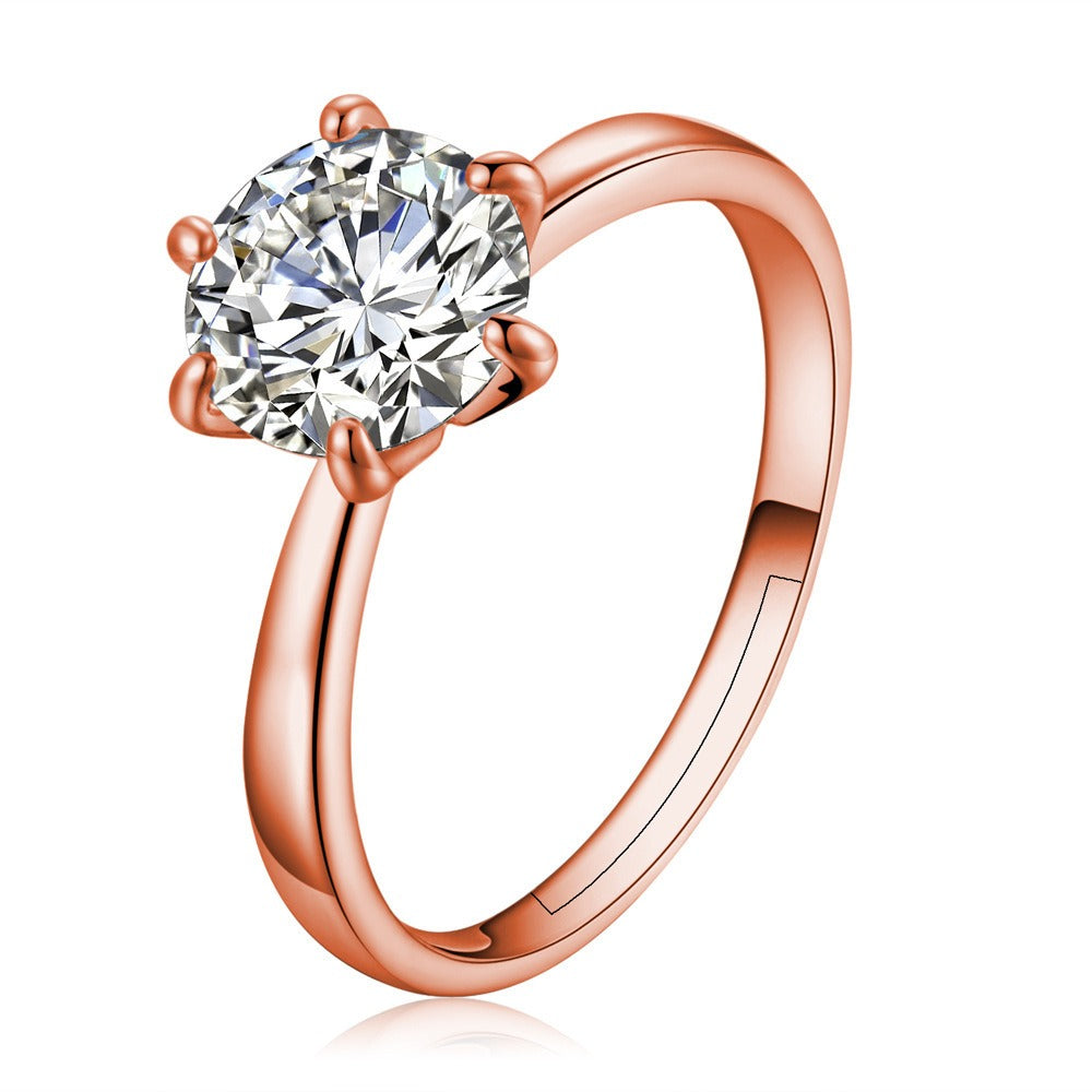 Bague ouverte mariage zircon