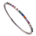 Bracelet gros zircon coloré