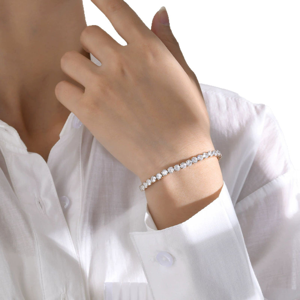 Bracelet tennis zircon intégral