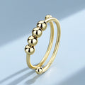 Bague/bracelet anti-stress à perles géométriques