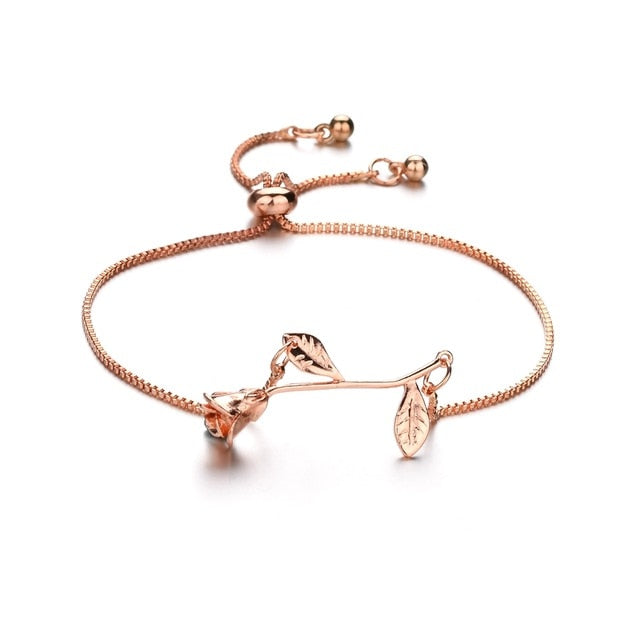 Bracelet infini cristal ajustable, argenté