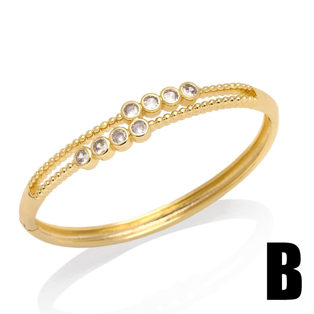 Bracelet papillon zircon