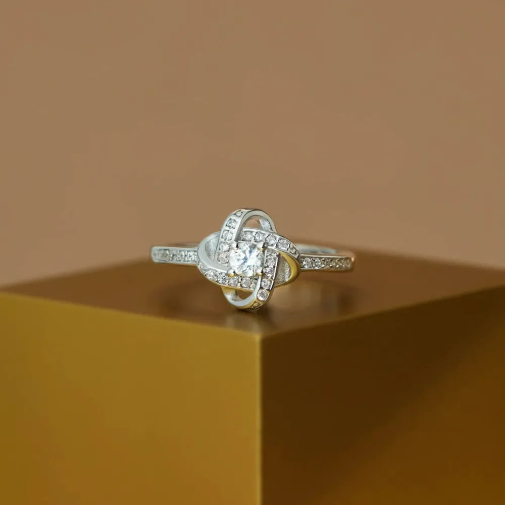 Bague zircon serti fine, argent 925