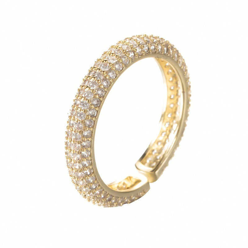 Bague de mariage ouverte, plaquée or
