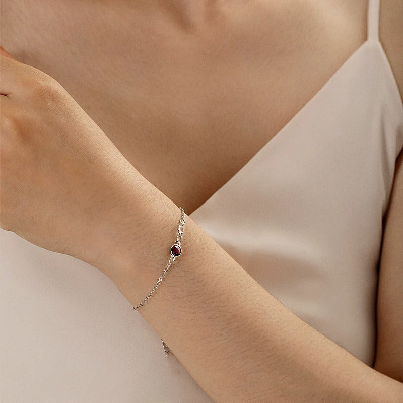 Bracelet pierre de naissance, cristaux