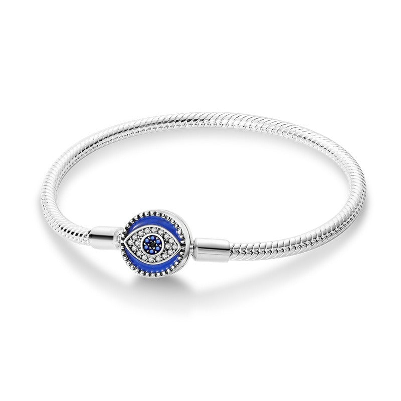 Bracelet pendentif main et œil, argent 925