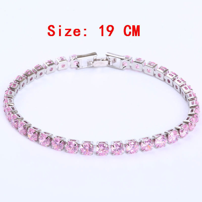 Bracelet zircon, style hip-hop