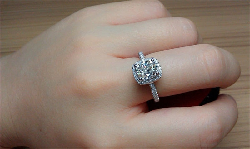 Bague de fiançailles zircon