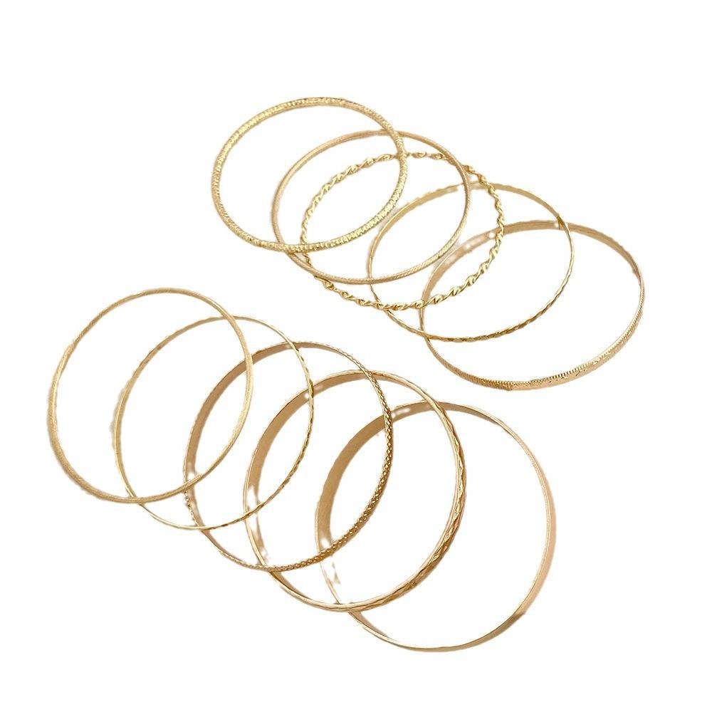 Set de 10 bracelets vagues, style bohème
