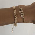 Bracelet serpent cristal