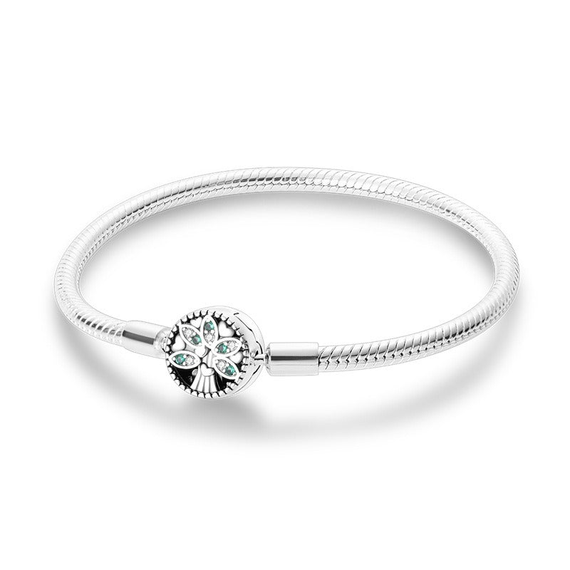 Bracelet pendentifs étoile de mer et tortue, argent 925