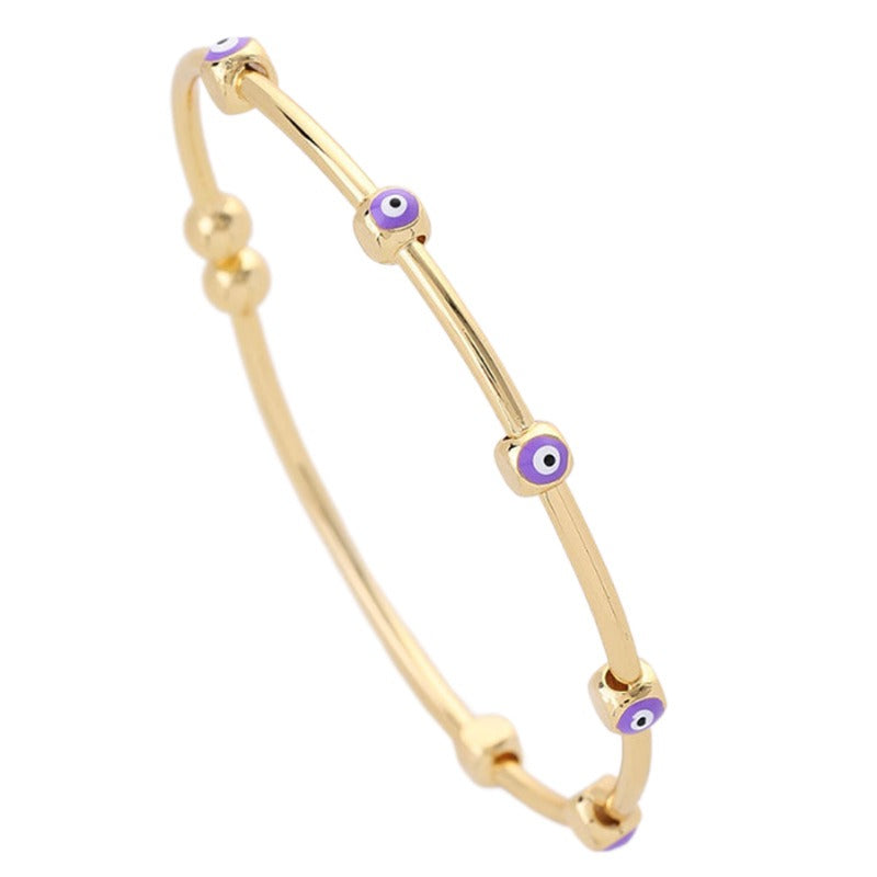 Bracelet œil protecteur fin, style hip-hop