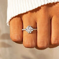 Bague zircon serti fine, argent 925