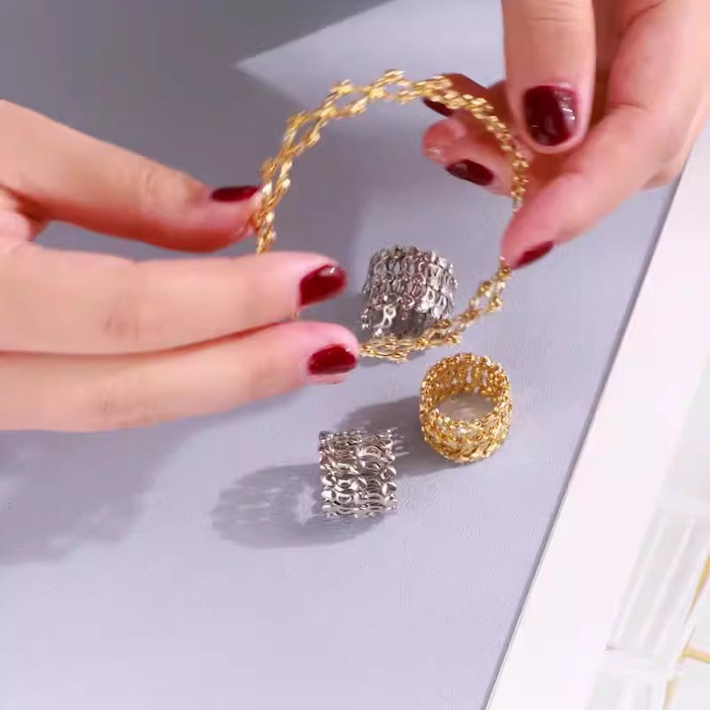 Bague/bracelet extensible 2-en-1