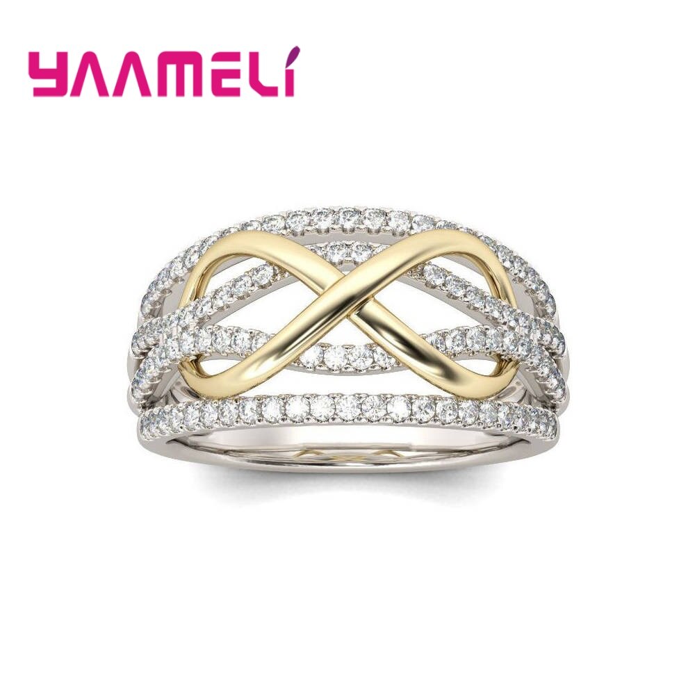 Bague infini ajourée, argent massif 925