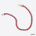 Bracelet chaîne tennis zircon, plaqué or 18 carats