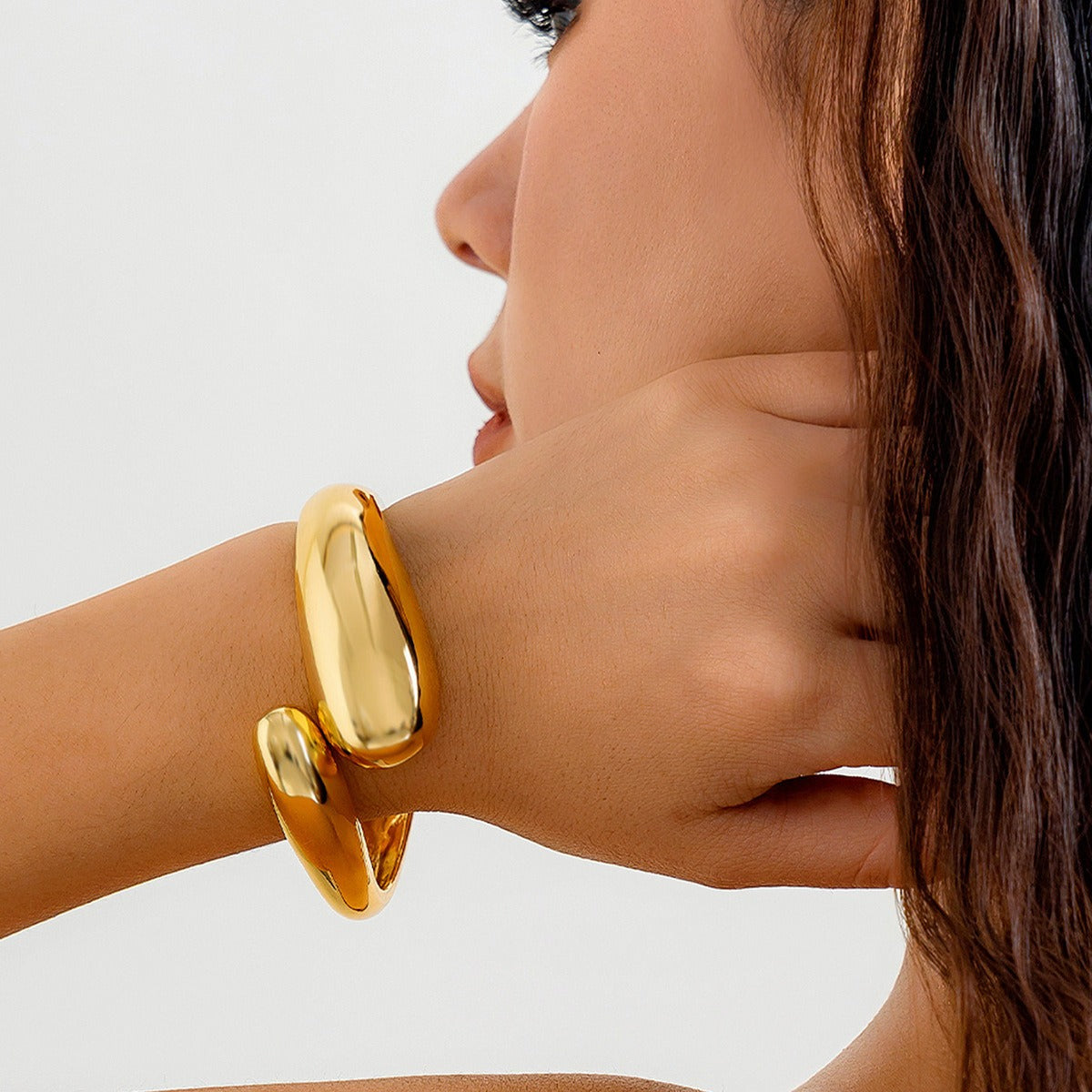 Bracelet goutte, métal