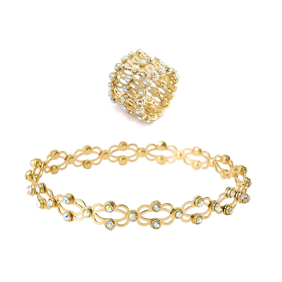 Bague/bracelet extensible 2-en-1